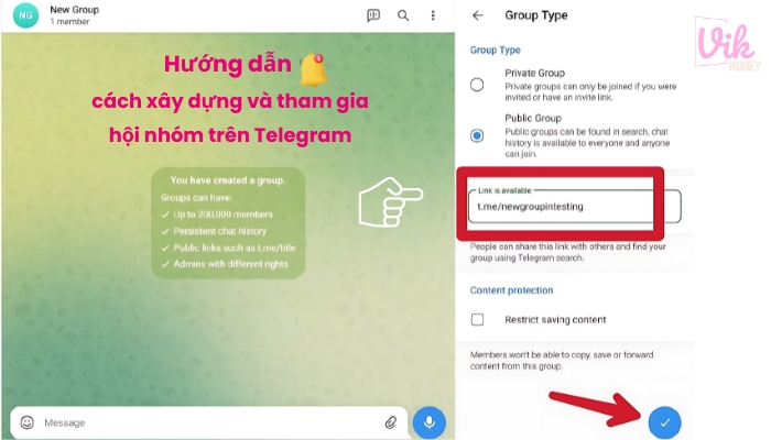 Hướng dẫn cách xây dựng và tham gia hội nhóm trên Telegram