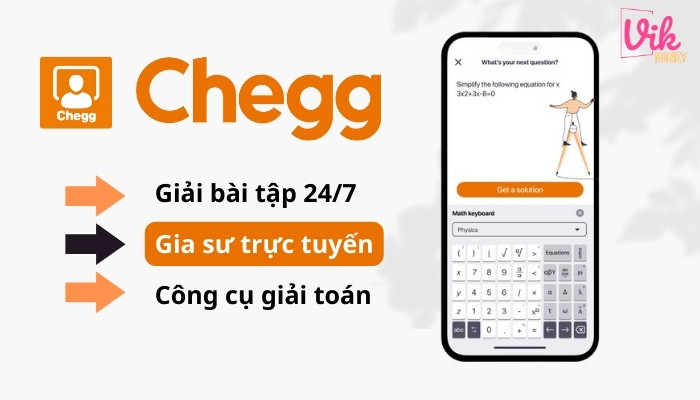 Chegg - App làm gia sư kiếm tiền online