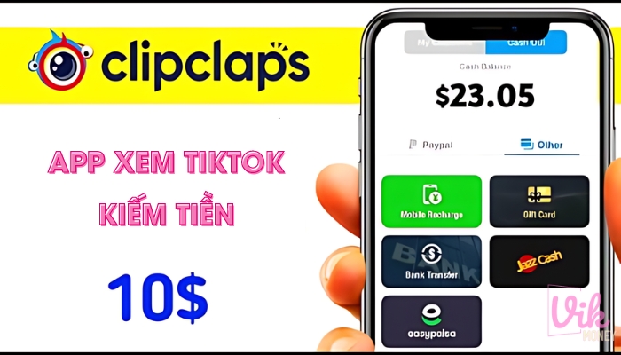 Clipclaps – App xem Tiktok kiếm tiền