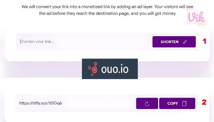 Ouo.io – Website rút gọn link quốc tế