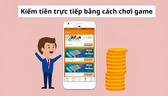 App chơi game kiếm tiền 