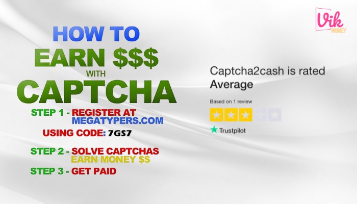 Captcha2cash - Gõ Captcha kiếm tiền online uy tín