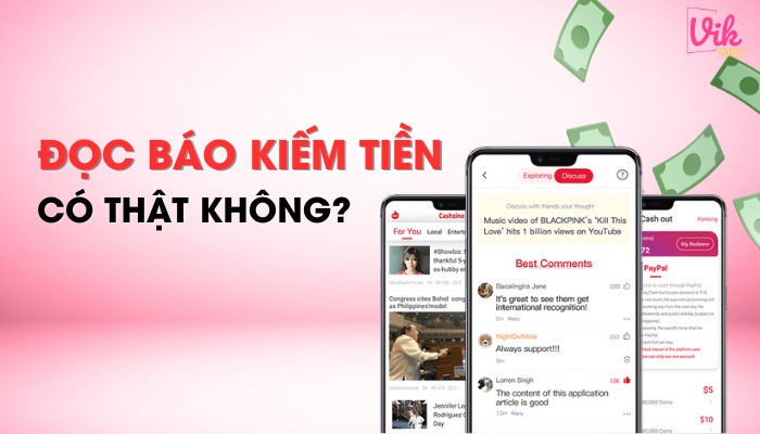 App đọc báo kiếm tiền có thật không?